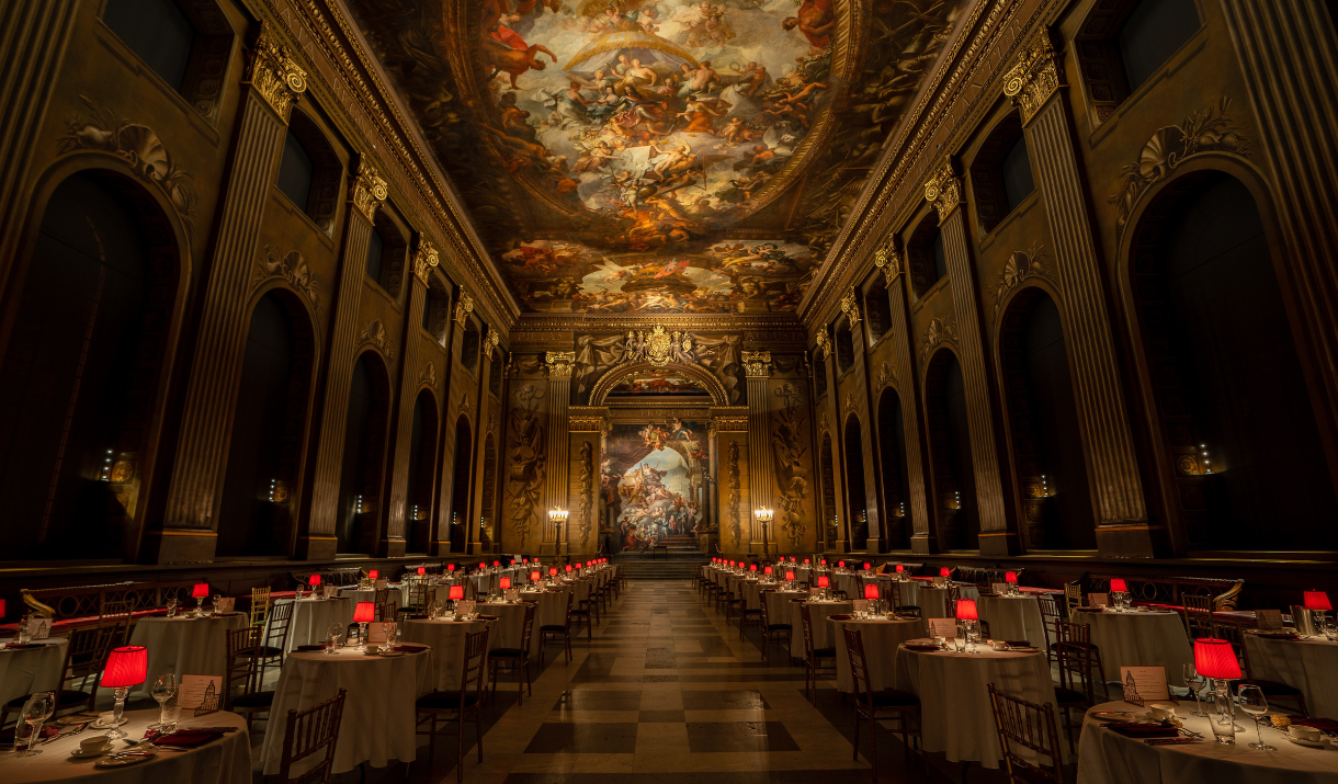 Valentine's Day Dinner at the Painted Hall, Old Royal Naval College, Greenwich